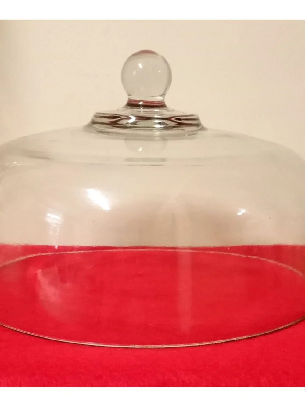 Vintage Anchor Hocking Canfield Starburst Domed Cake Stand with Pedestal